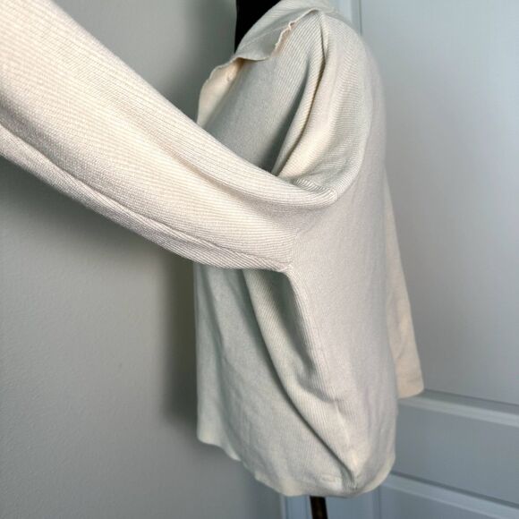 Vineyard Vines XL White Collared Sweater – Long Sleeve Knit Preppy Pullover - Picture 8 of 9